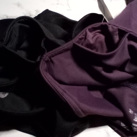 90 Degree By Reflex Women's High Waist Power Flex Yoga Shorts Tummy Control 2pk - Picture 8 of 10